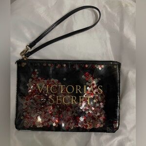 Victoria's Secret Black Sequin Wristlet